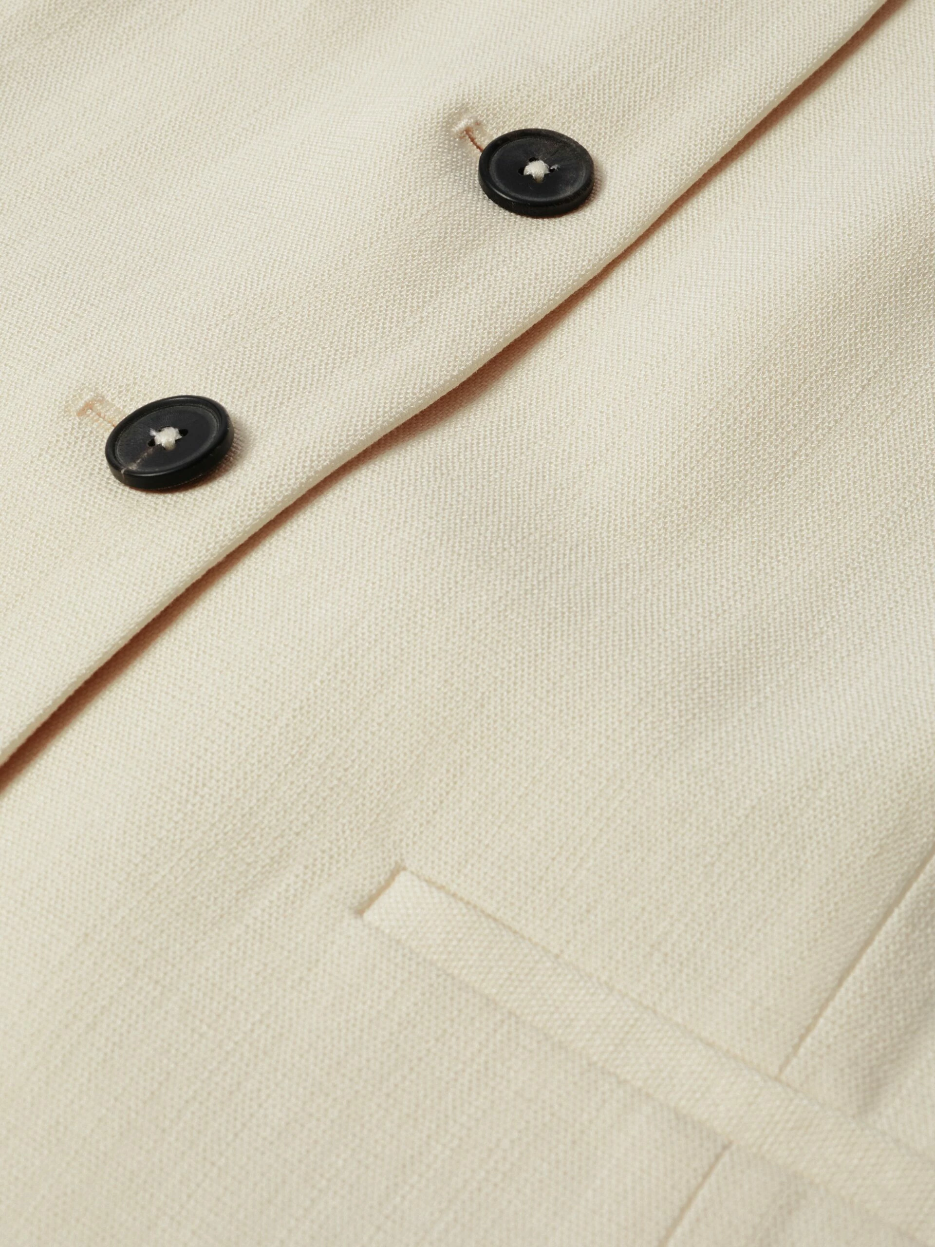 Hopsack Tailored Waistcoat | Cream 7 Hopsack Tailored Waistcoat | Cream - Image 7