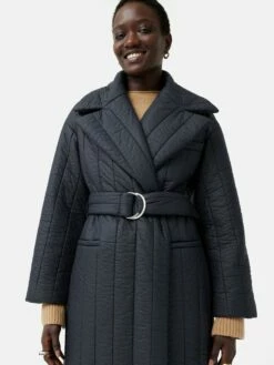Freya Quilted Puffer Coat | Navy 12 Freya Quilted Puffer Coat | Navy -Jigsaw Shop J46502 BL010 1