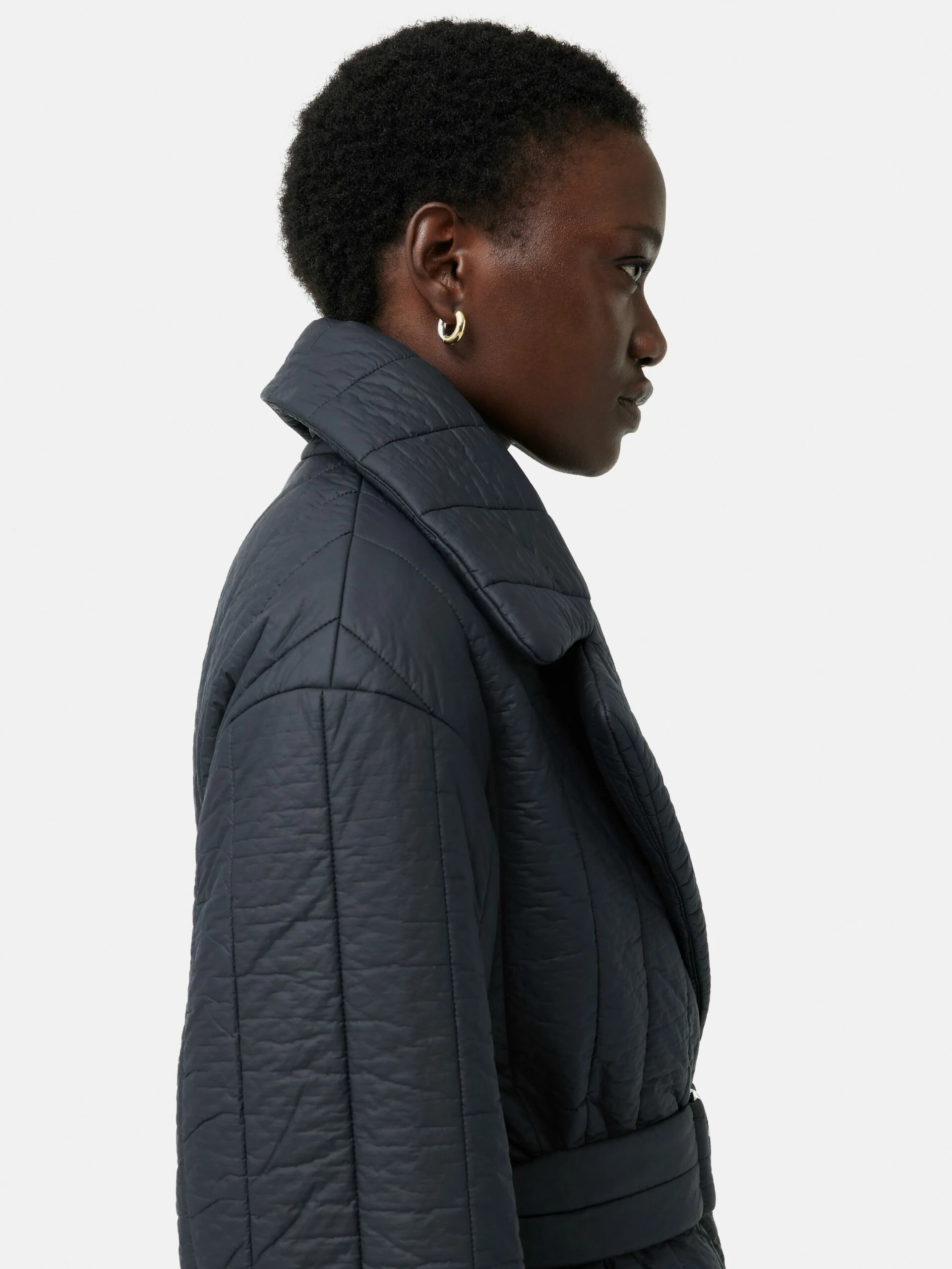 Freya Quilted Puffer Coat | Navy 7 Freya Quilted Puffer Coat | Navy - Image 7