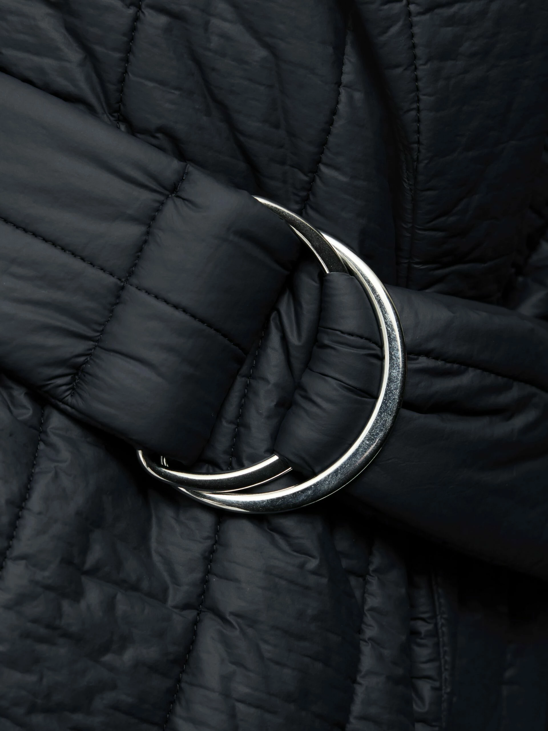 Freya Quilted Puffer Coat | Navy 3 Freya Quilted Puffer Coat | Navy - Image 3