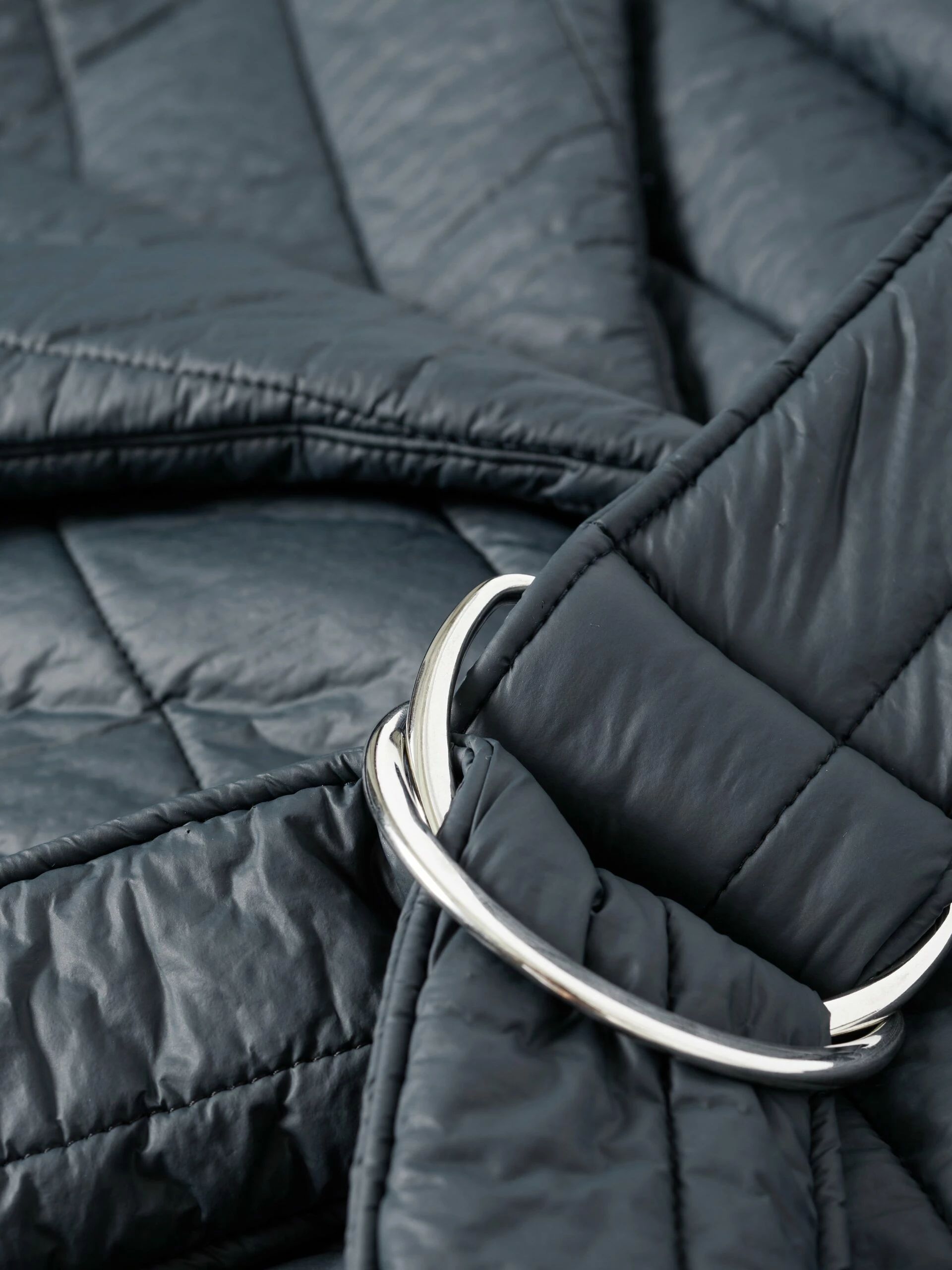 Freya Quilted Puffer Coat | Navy 2 Freya Quilted Puffer Coat | Navy - Image 2