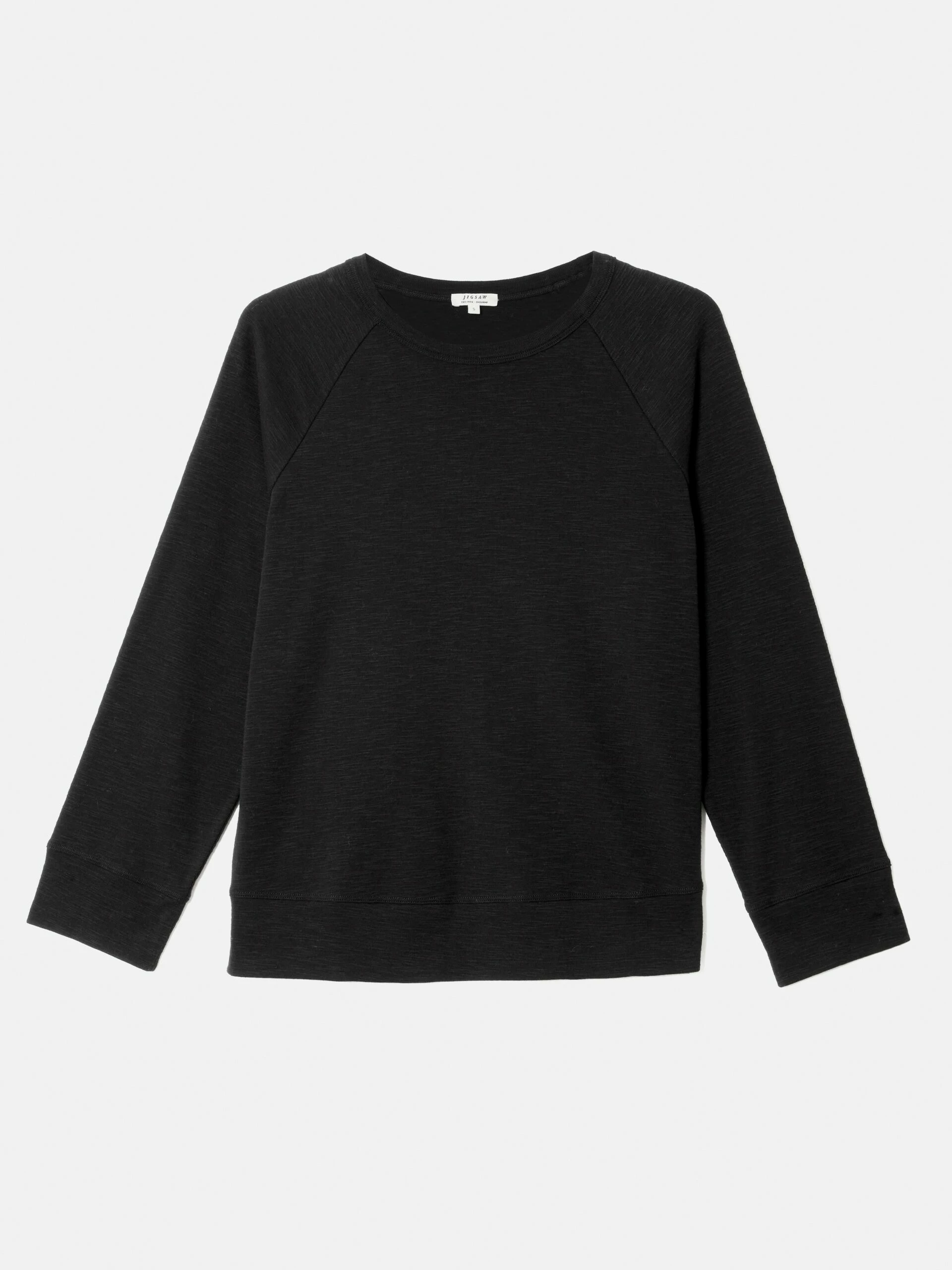 Cotton Luxe Raglan Tee | Black 6 Cotton Luxe Raglan Tee | Black - Image 6