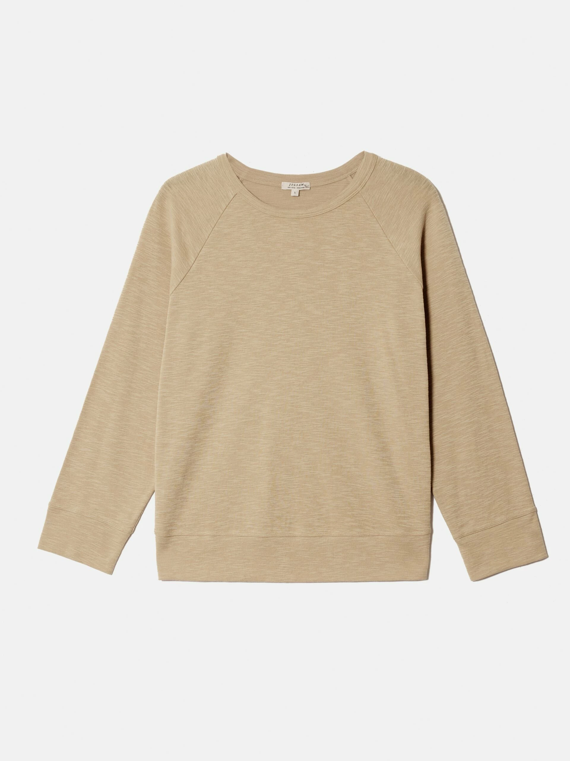 Cotton Luxe Raglan Tee | Beige 7 Cotton Luxe Raglan Tee | Beige - Image 7
