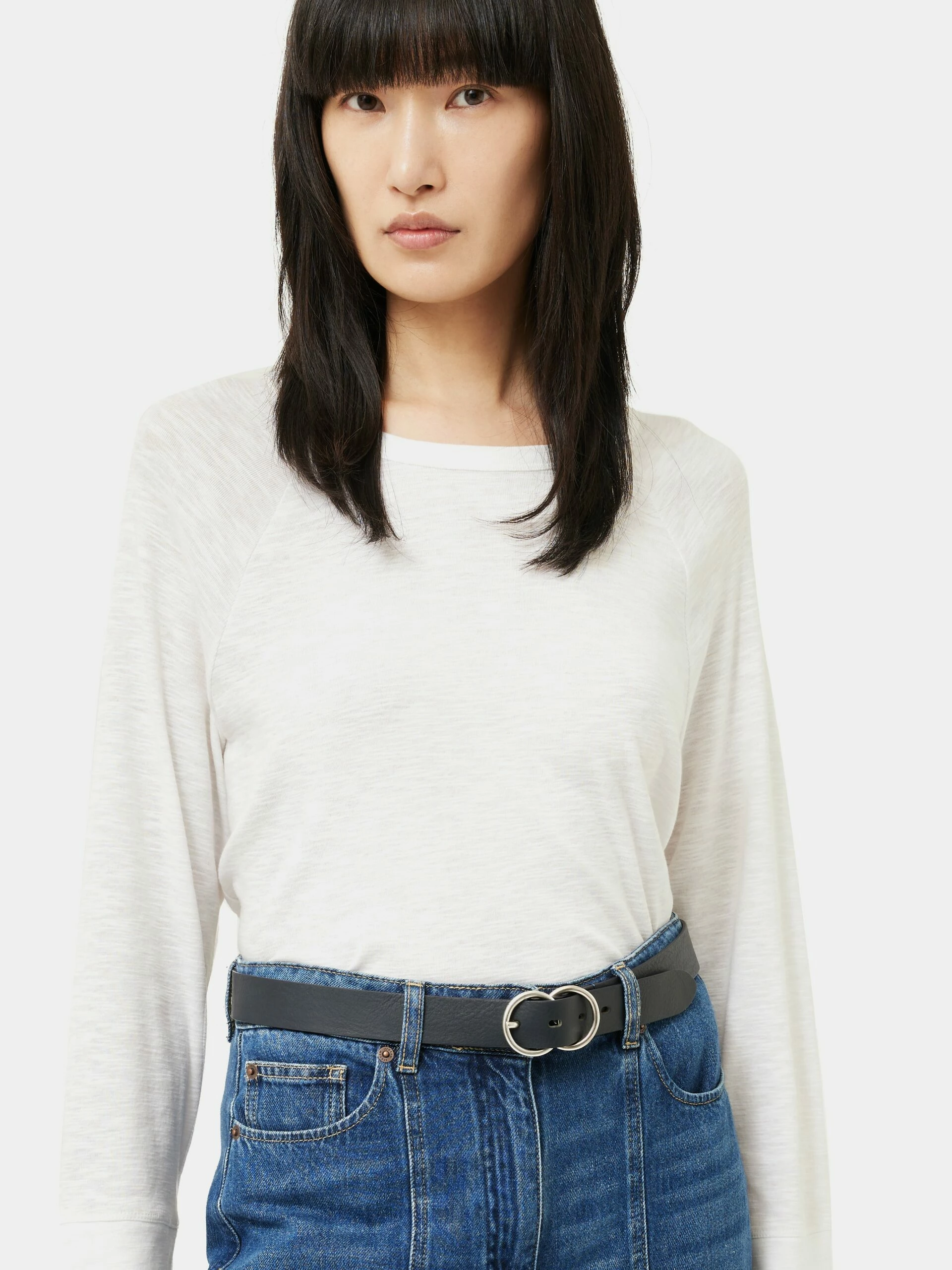 Cotton Luxe Raglan Tee | White 6 Cotton Luxe Raglan Tee | White - Image 6