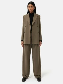 Lawson Slim Double Breasted Jacket | Taupe -Jigsaw Shop J46572 CR013 9