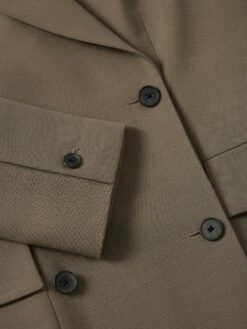 Lawson Slim Double Breasted Jacket | Taupe -Jigsaw Shop J46572 CR013 STILL 1