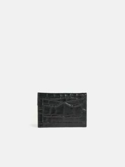 Mille Croc Leather Card Holder | Black 7 Mille Croc Leather Card Holder | Black -Jigsaw Shop J46579 BK000 2