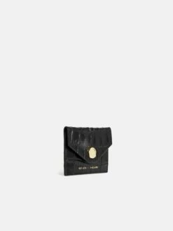 Mille Croc Leather Card Holder | Black 8 Mille Croc Leather Card Holder | Black -Jigsaw Shop J46579 BK000 3