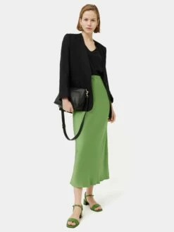 Josie Silk Vest | Black -Jigsaw Shop J46602 BK000 2