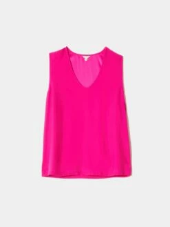 Josie Silk Vest | Pink -Jigsaw Shop J46602 PI000 STILL 10
