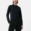 Compact Wool Cashmere Blend Jumper | Navy