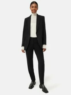 Fluid Twill Palmer Trouser | Black -Jigsaw Shop J46672 BK000 0