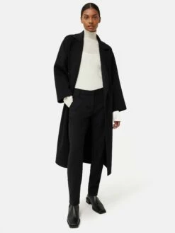 Fluid Twill Palmer Trouser | Black -Jigsaw Shop J46672 BK000 2