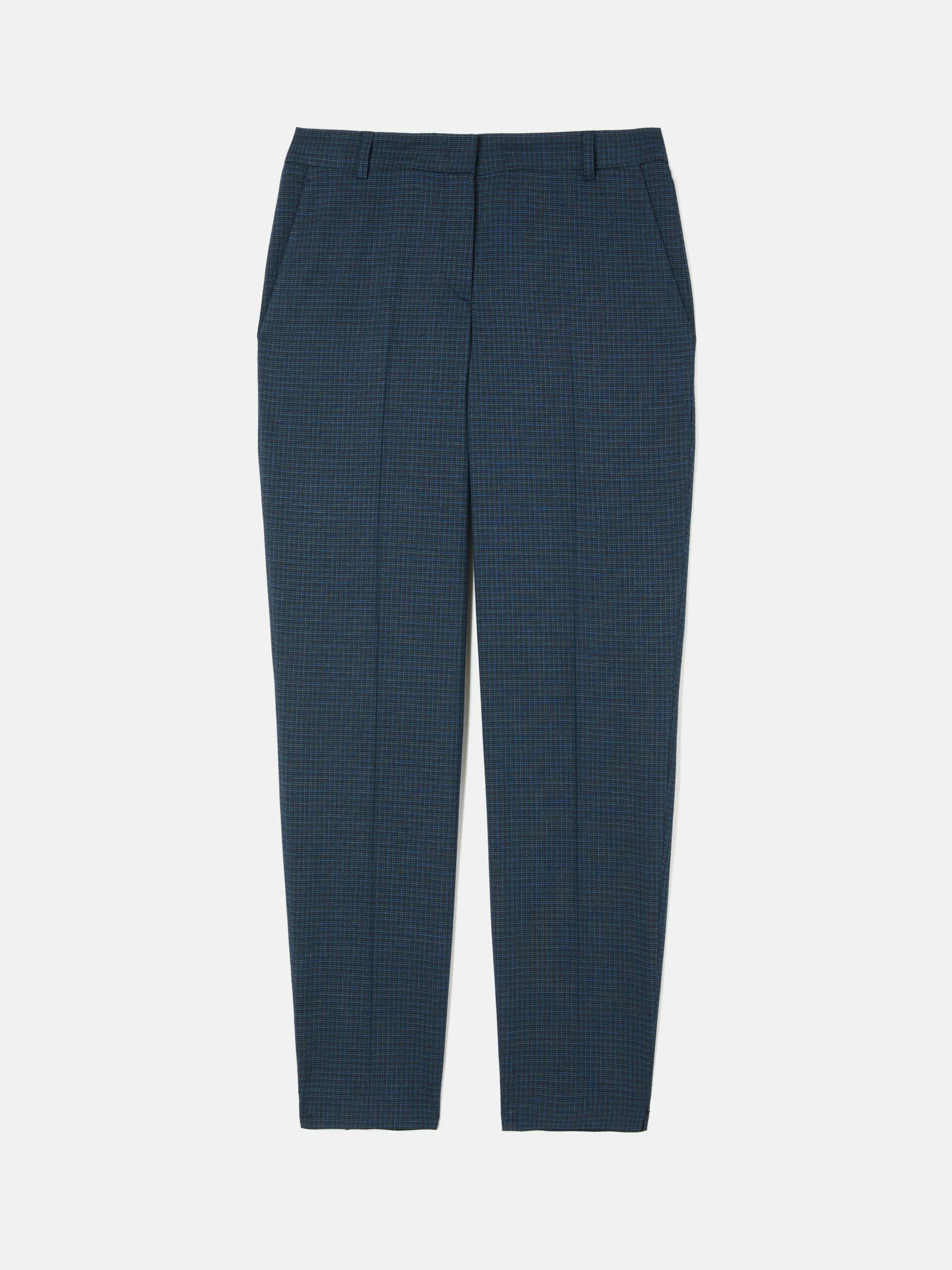 Portofino Palmer Check Trouser | Navy 7 Portofino Palmer Check Trouser | Navy - Image 7