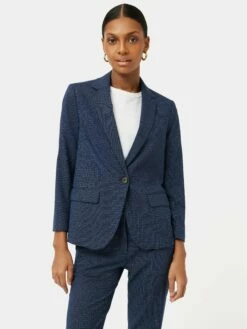 Portofino Brook Check Jacket | Navy