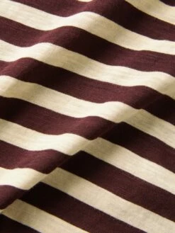 Cotton Slub Stripe Long Sleeve Tee | Burgundy 13 Cotton Slub Stripe Long Sleeve Tee | Burgundy -Jigsaw Shop J46761 RE004 STILL 11