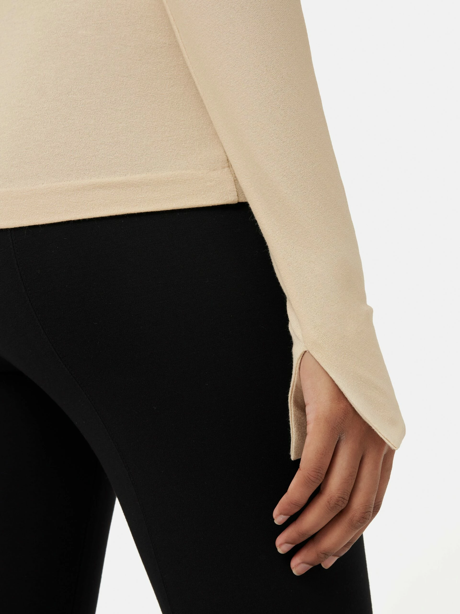 Batwing Cowl Neck Top | Beige 5 Batwing Cowl Neck Top | Beige - Image 5