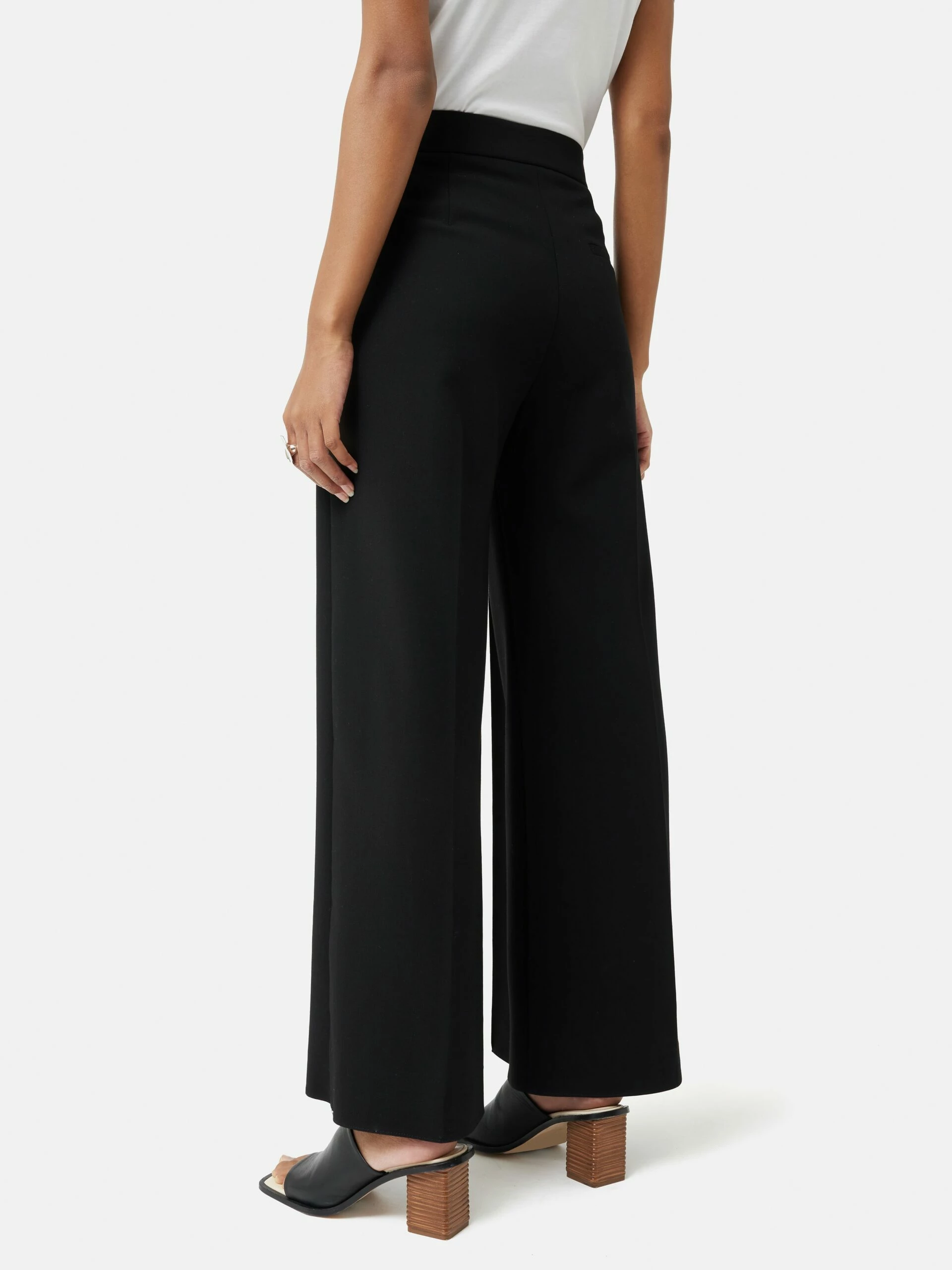 Modern Crepe Sailor Trouser | Black 4 Modern Crepe Sailor Trouser | Black - Image 4