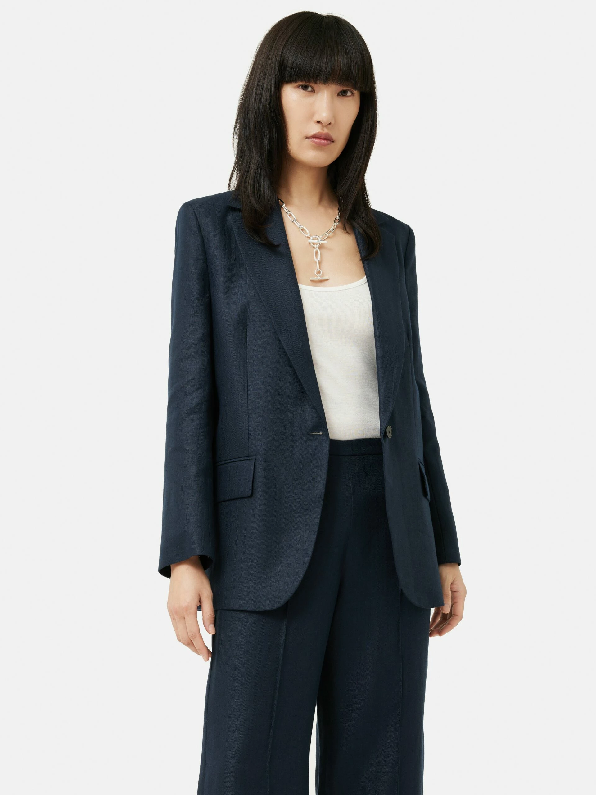 Irish Linen Gibson Blazer | Navy 1 Irish Linen Gibson Blazer | Navy