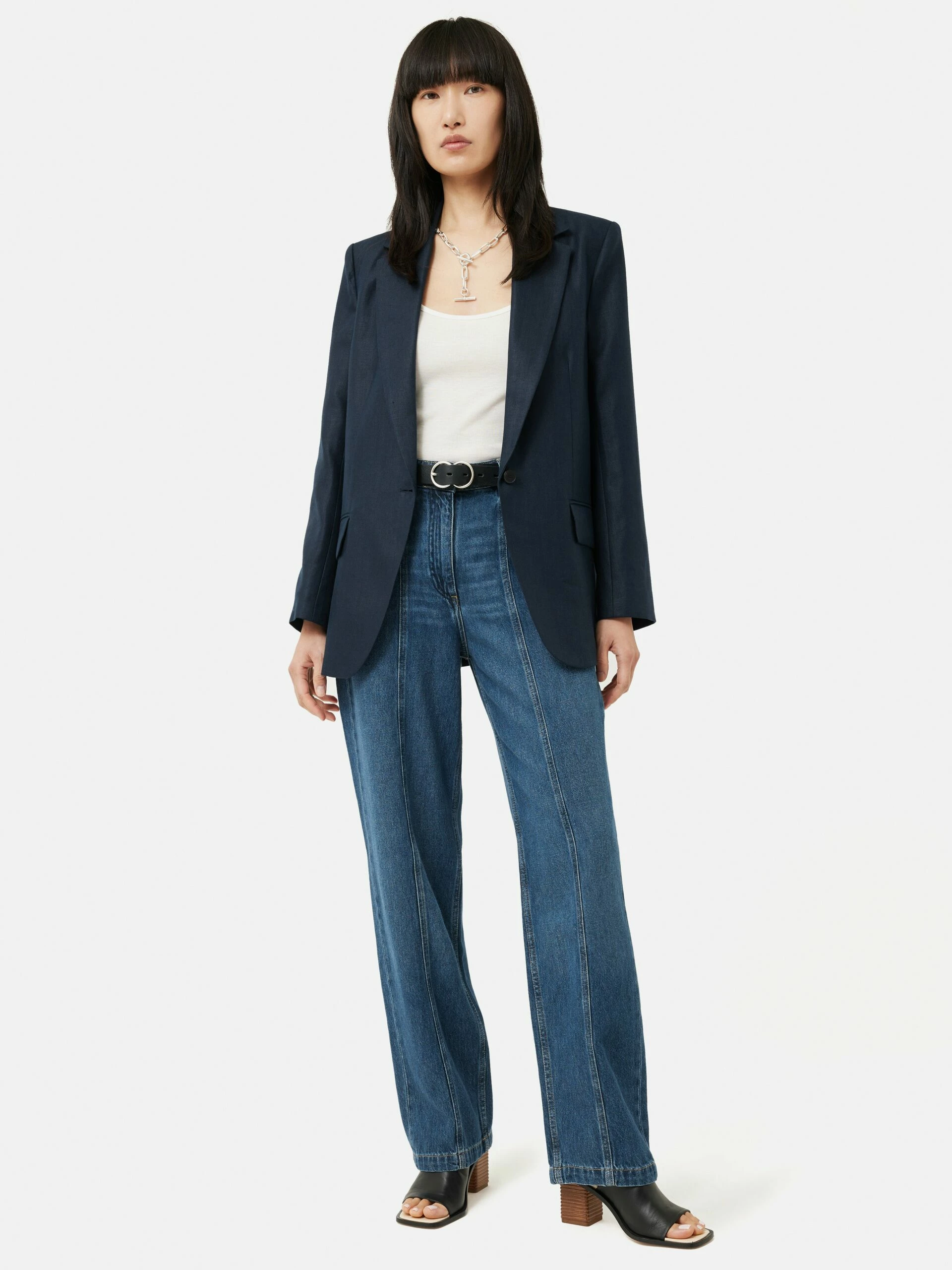 Irish Linen Gibson Blazer | Navy 2 Irish Linen Gibson Blazer | Navy - Image 2