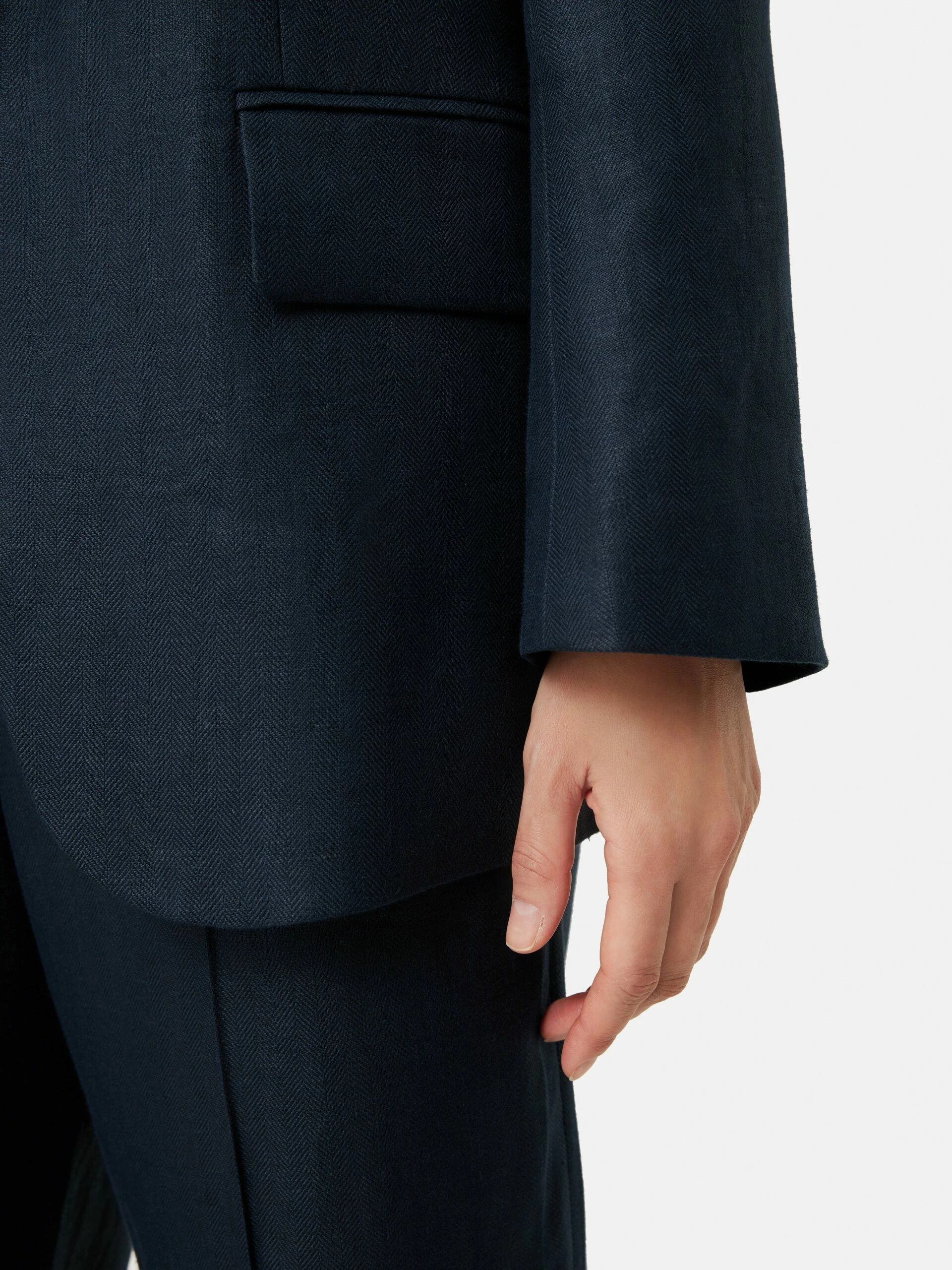 Irish Linen Gibson Blazer | Navy 8 Irish Linen Gibson Blazer | Navy - Image 8