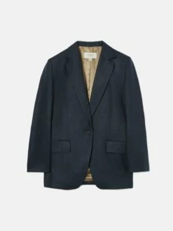 Irish Linen Gibson Blazer | Navy 21 Irish Linen Gibson Blazer | Navy -Jigsaw Shop J46790 BL010 STILL 10