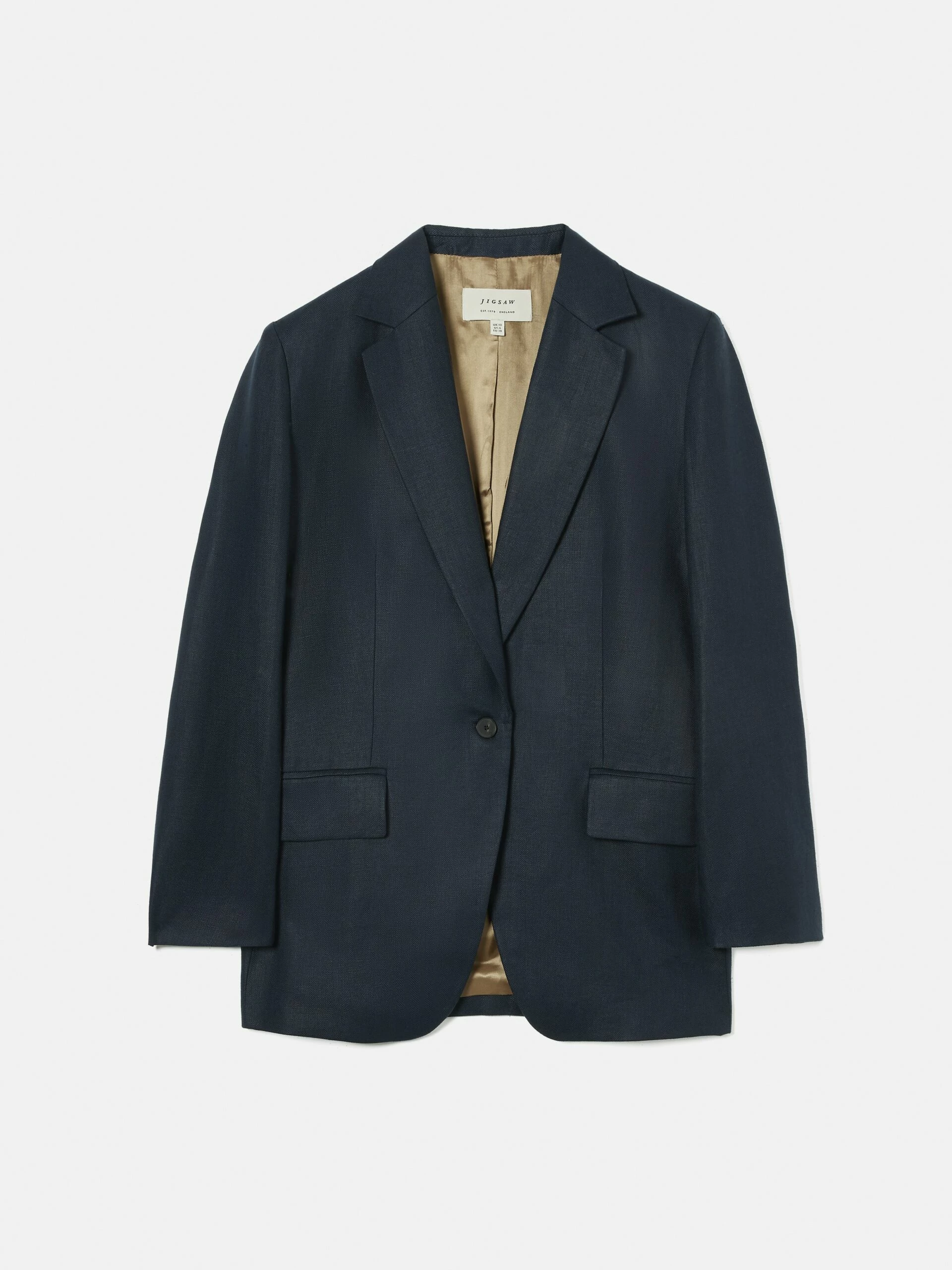 Irish Linen Gibson Blazer | Navy 11 Irish Linen Gibson Blazer | Navy - Image 11