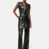 Sequin Jumpsuit | Charcoal
