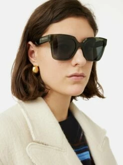 Maldon D-Frame Sunglasses | Green -Jigsaw Shop J46907 GN000 1