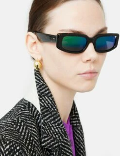 Vale Rectangle Frame Mirror Sunglasses | Tortoiseshell -Jigsaw Shop J46910 BR025 2