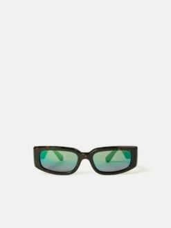 Vale Rectangle Frame Mirror Sunglasses | Tortoiseshell