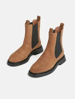 Nuburg Suede Ankle Boot | Brown -Jigsaw Shop J46950 BR000 ANGLE