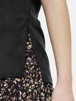 Silk Habotai Cowl Neck Top | Black 10 Silk Habotai Cowl Neck Top | Black -Jigsaw Shop J46956 BK000 6