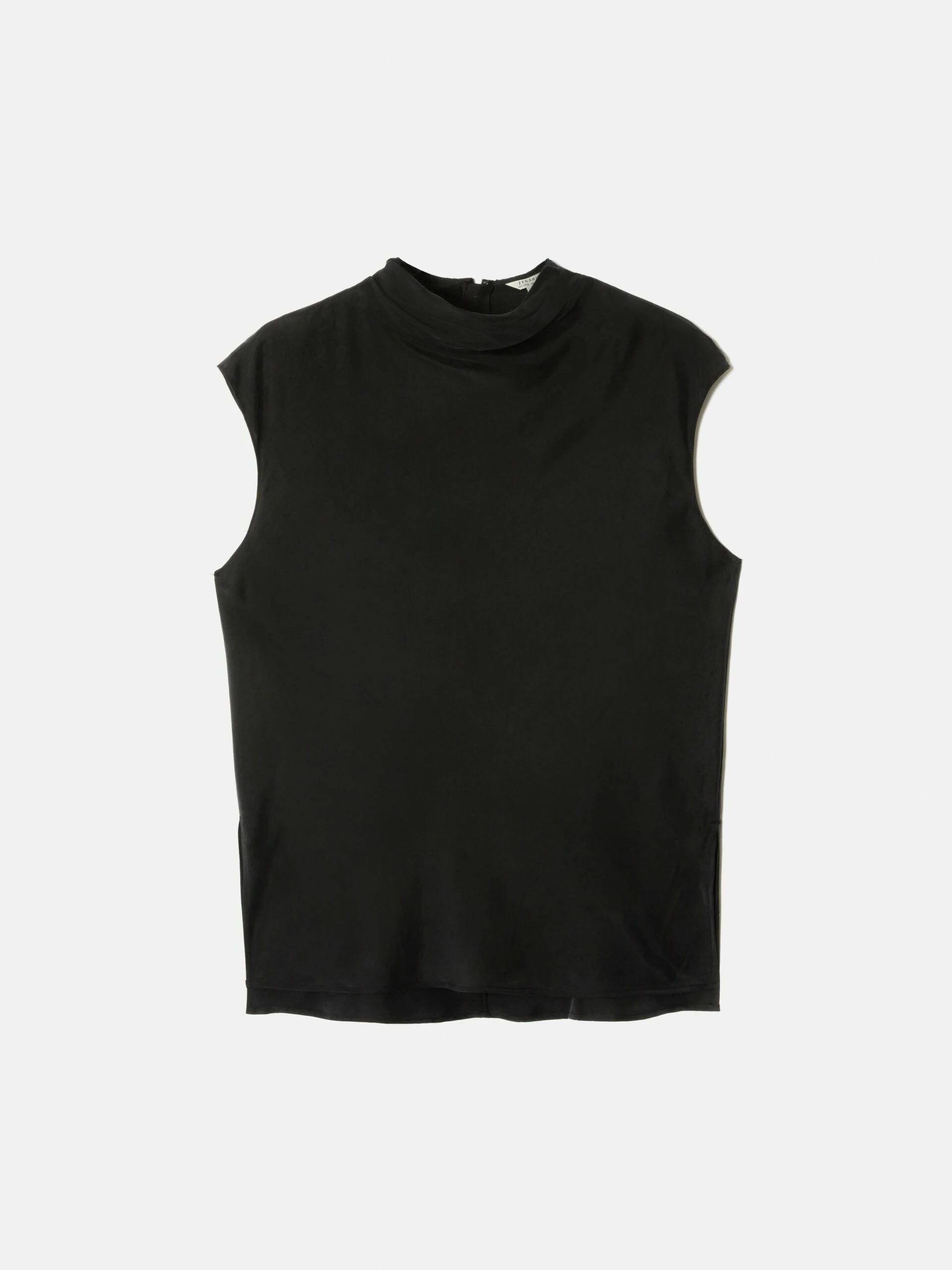 Silk Habotai Cowl Neck Top | Black 6 Silk Habotai Cowl Neck Top | Black - Image 6