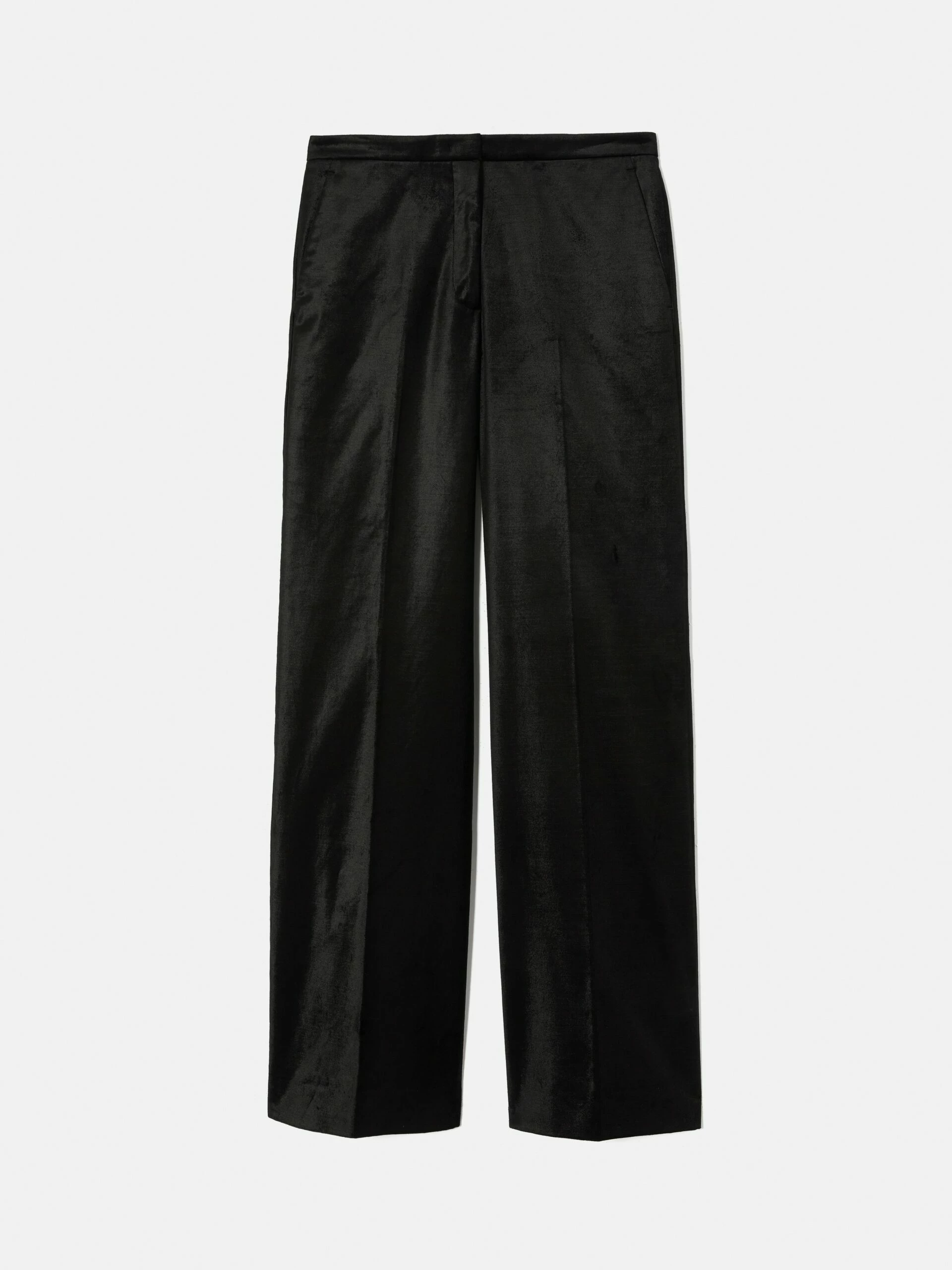 Velvet Wide Leg Trouser | Black 7 Velvet Wide Leg Trouser | Black - Image 7