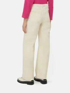 Balfour Long Wide Leg Jean | Ecru -Jigsaw Shop J47240 CR017 6