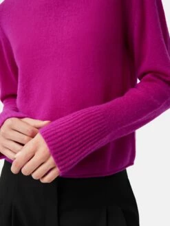 Cloud Cashmere Eldon Jumper | Pink -Jigsaw Shop J47245 PI000 8