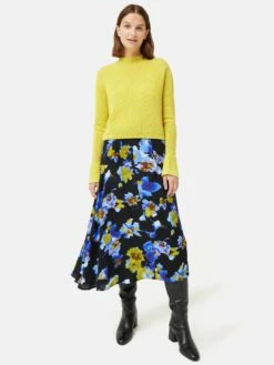 Cloud Cashmere Eldon Jumper | Yellow -Jigsaw Shop J47245 YE000 0