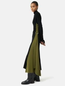 D Ring Knitted Dress | Black -Jigsaw Shop J47255 BK000 2