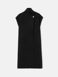 Milano Longline Gilet | Black 14 Milano Longline Gilet | Black -Jigsaw Shop J47264 BK000 10