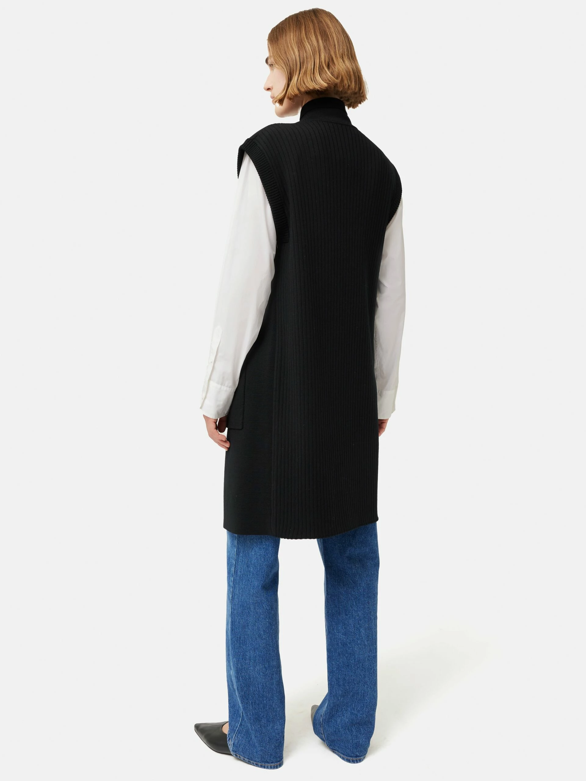 Milano Longline Gilet | Black 4 Milano Longline Gilet | Black - Image 4