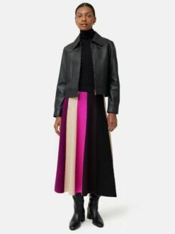 Merino Colourblock Knit Skirt | Multi -Jigsaw Shop J47268 AS011 2
