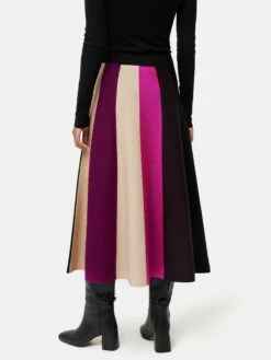 Merino Colourblock Knit Skirt | Multi -Jigsaw Shop J47268 AS011 5