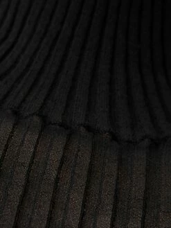 Fluted Cuff Plisse Knit Top | Black -Jigsaw Shop J47274 BK000 8