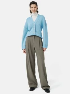 Metallic Button Cardigan | Blue 10 Metallic Button Cardigan | Blue -Jigsaw Shop J47276 BL000 4