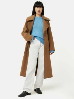 Button Detail Oversized Jumper | Blue 12 Button Detail Oversized Jumper | Blue -Jigsaw Shop J47278 BL000 0