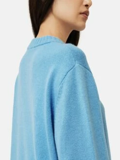Button Detail Oversized Jumper | Blue 16 Button Detail Oversized Jumper | Blue -Jigsaw Shop J47278 BL000 7