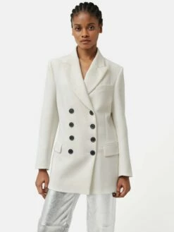 Military Jacket | Cream -Jigsaw Shop J47288 CR000 3