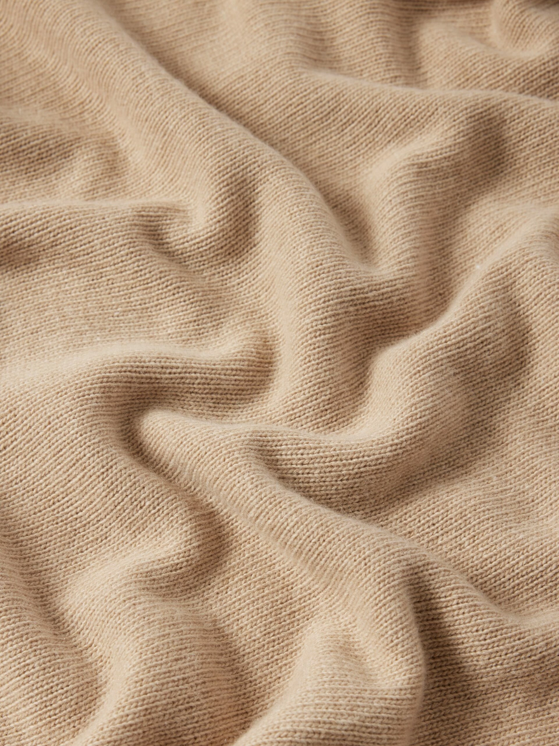 Wool Cashmere Blend Drape Poncho | Beige 6 Wool Cashmere Blend Drape Poncho | Beige - Image 6