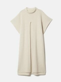 Long Slit Poncho | Cream -Jigsaw Shop J47339 CR000 STILL 10 1